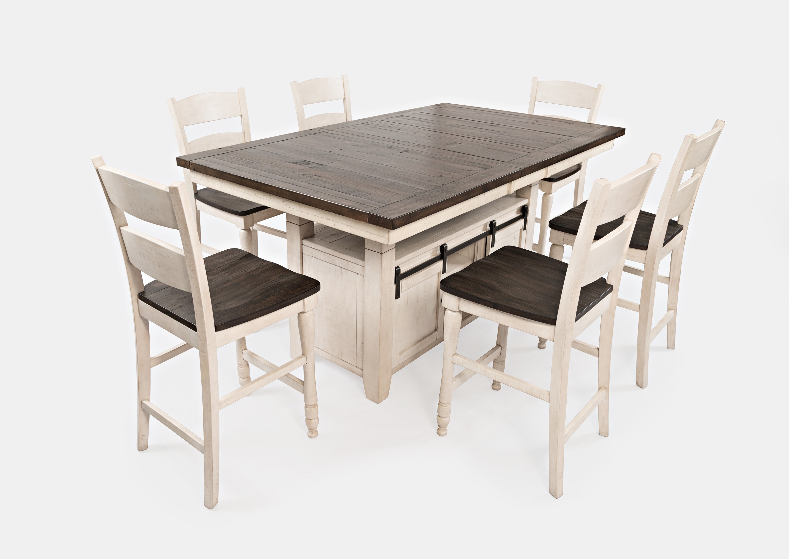 Jofran Madison County 1706 72T B High Low Dining Table Reeds Furniture Table Dining formal